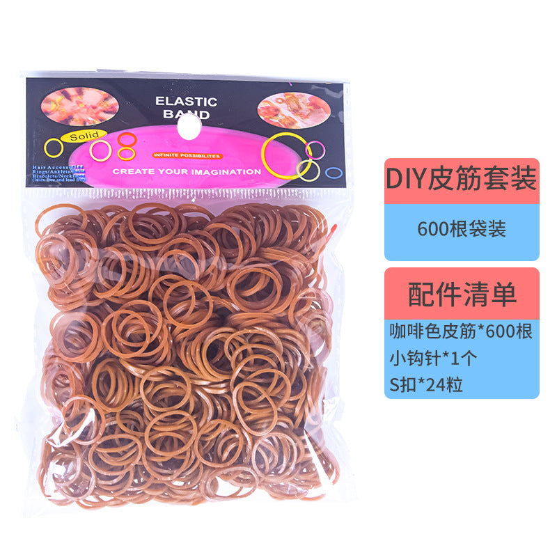 600 Rubber Band Bag Supplementary Pack Children's diy Bracelet Set Educational Toys Hand-woven Small Rubber Band