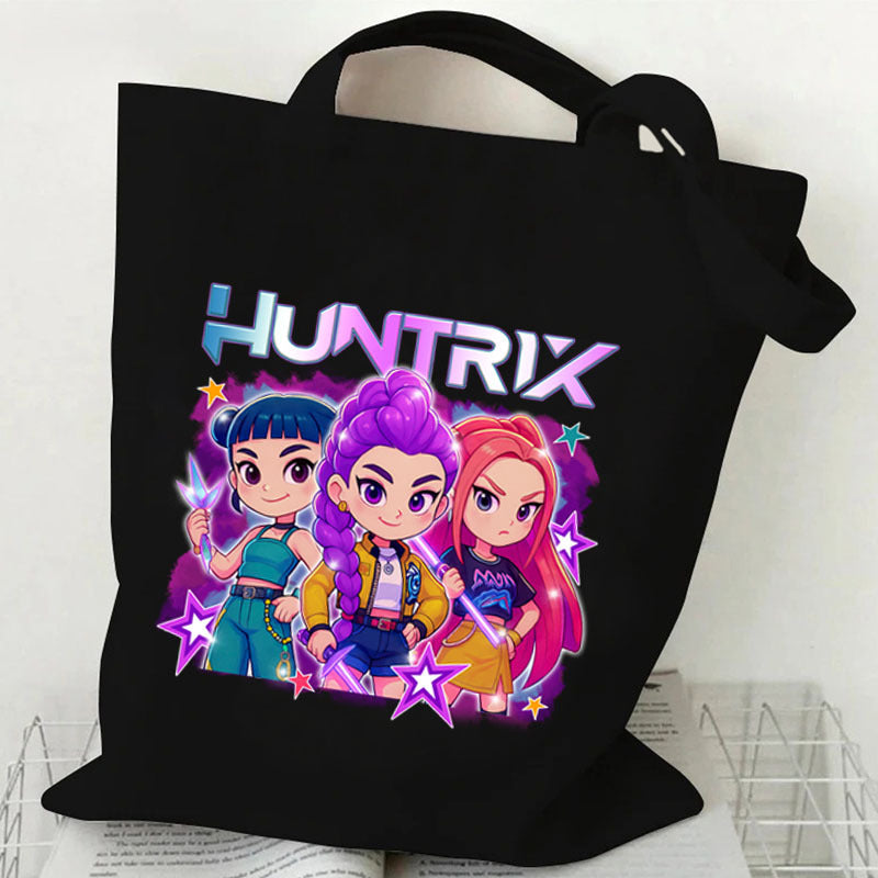 Anime-themed printed canvas bag