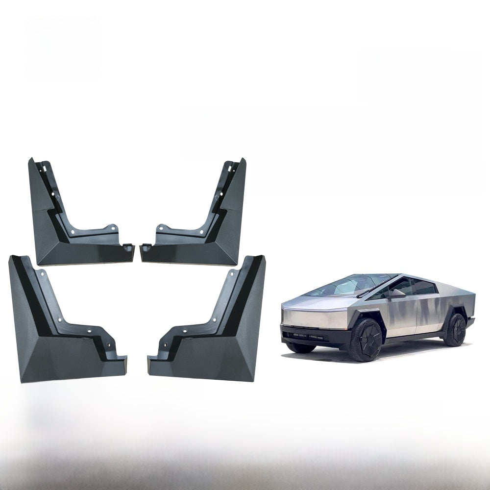 Tesla Cybertruck Tire Mudguards PP Black