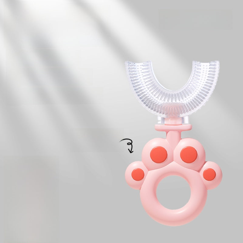 U-Shaped Silicone Children Training Toothbrush