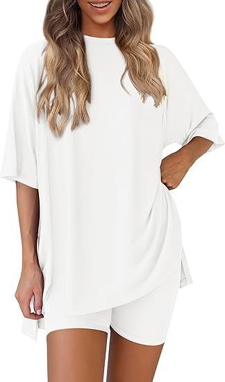 Women's Casual Round Neck Shorts Short-Sleeved Home Wear Suit