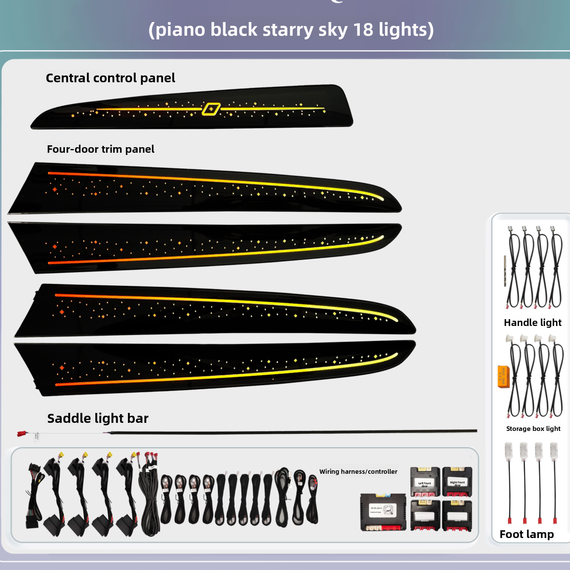 Audi A4 A5 Q5 Ambient Interior Lighting Kit
