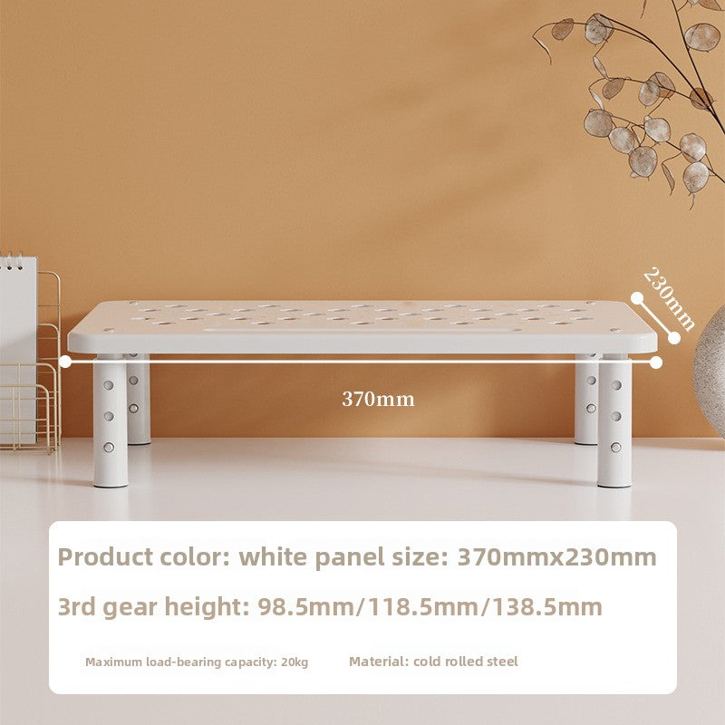 Desktop computer stand monitor support shelf