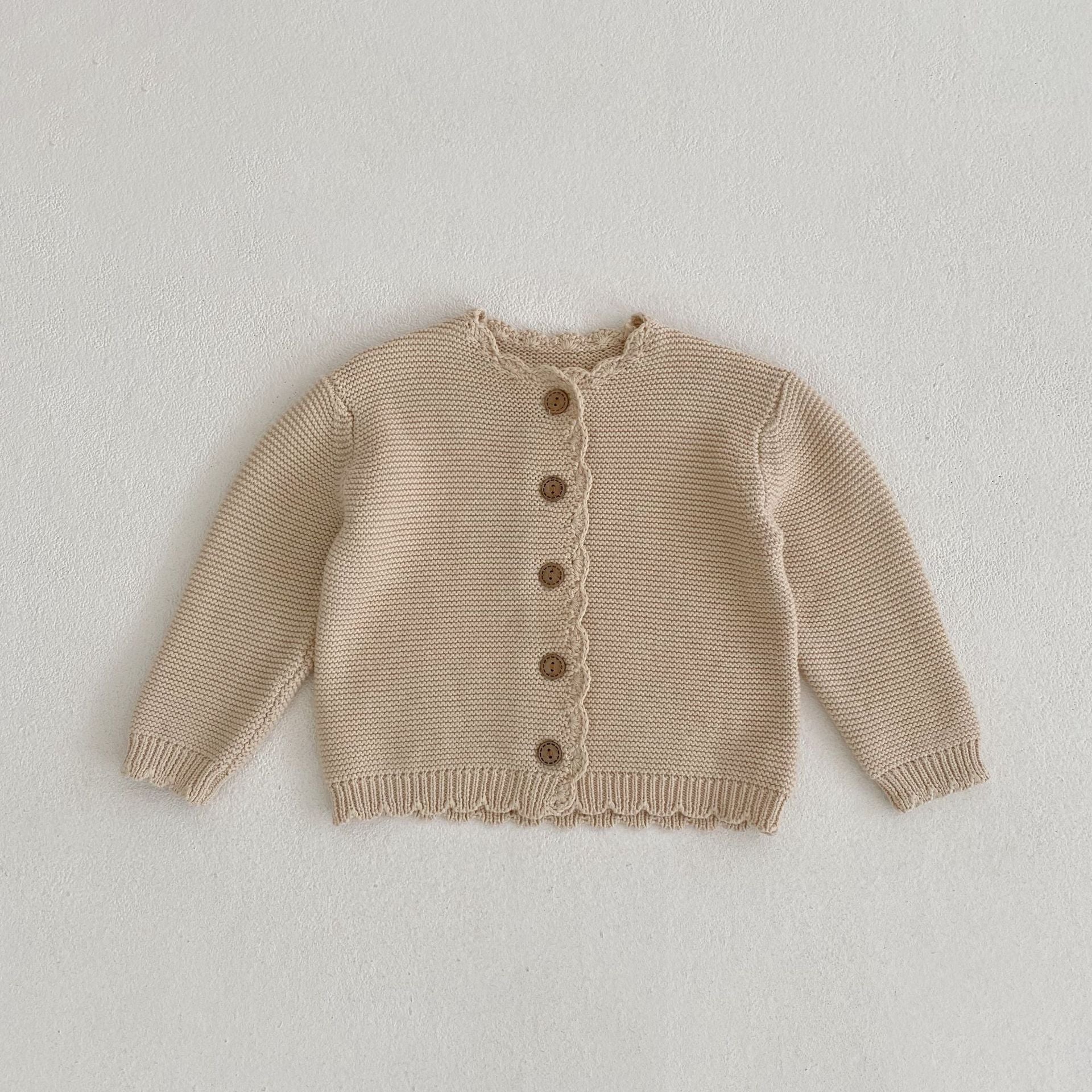 Handmade Crochet Cotton Cardigan for Children