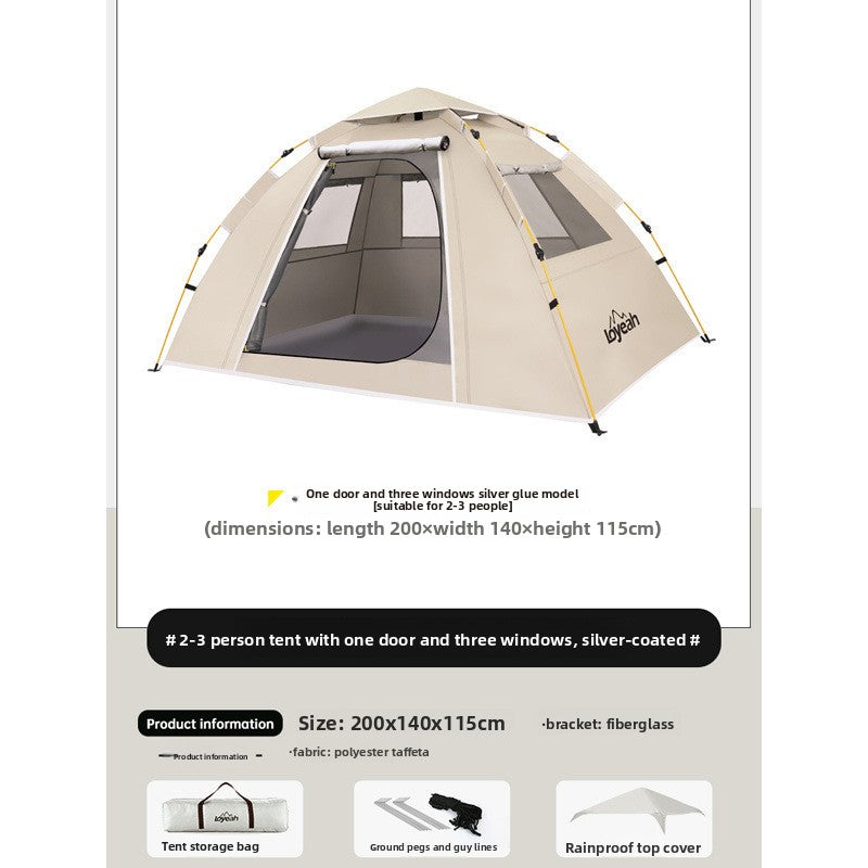 Automatic Waterproof Camping Tent for Family Outdoor Use