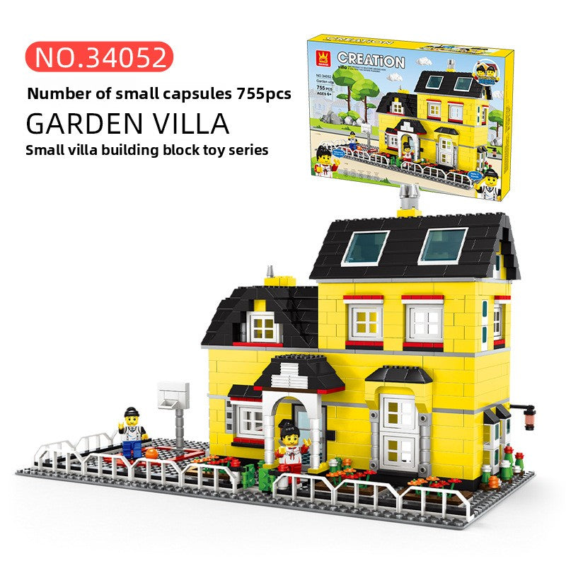 Building Model of a Block House Villa