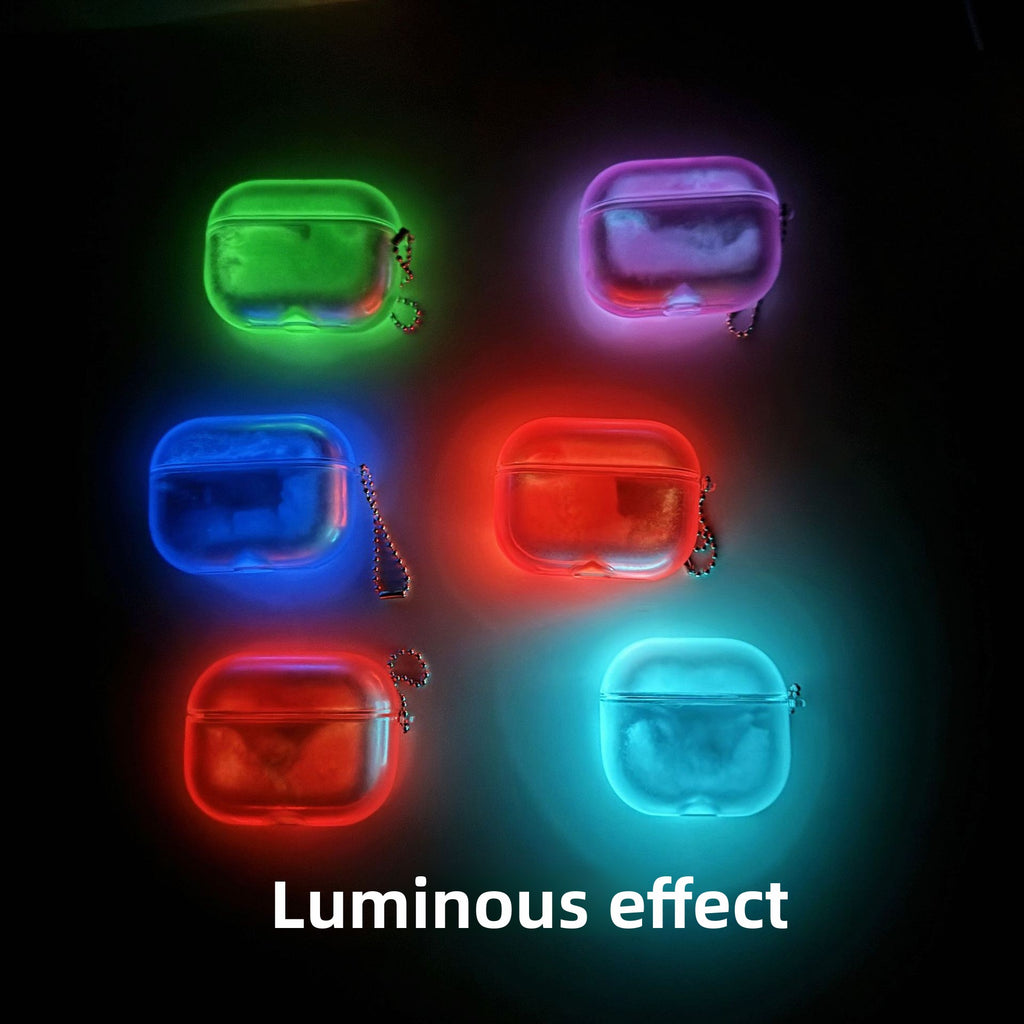 Luminous AirPods Protective Case TPU Quicksand Design