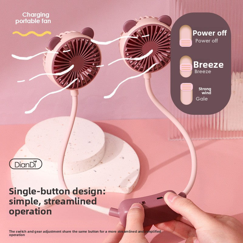 Foldable USB Rechargeable Neck Fan
