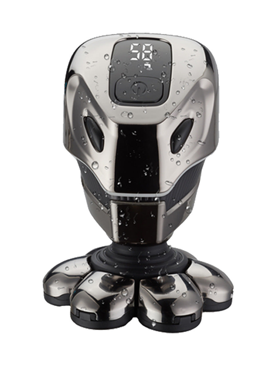Versatile 7D Electric Shaver for Men – Full Body Washable Grooming Tool with Digital Battery Indicator