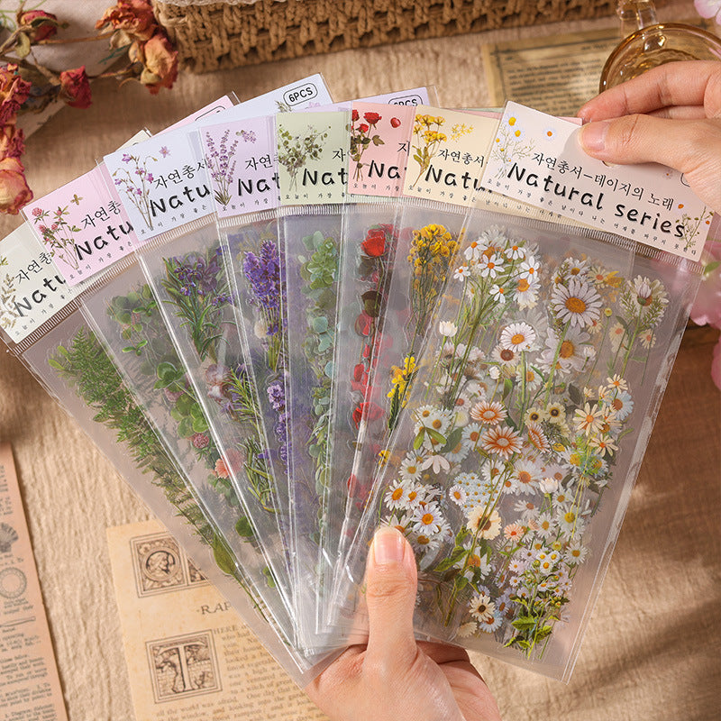 Nature Series PVC Sticker Sheets