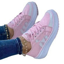 Urban Street Thick Sole High-Top Sneaker | Casual Breathable Canvas Lace-Up