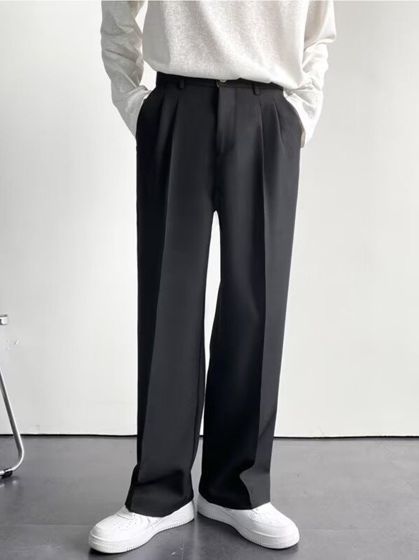 Men's Straight Leg Casual Trousers