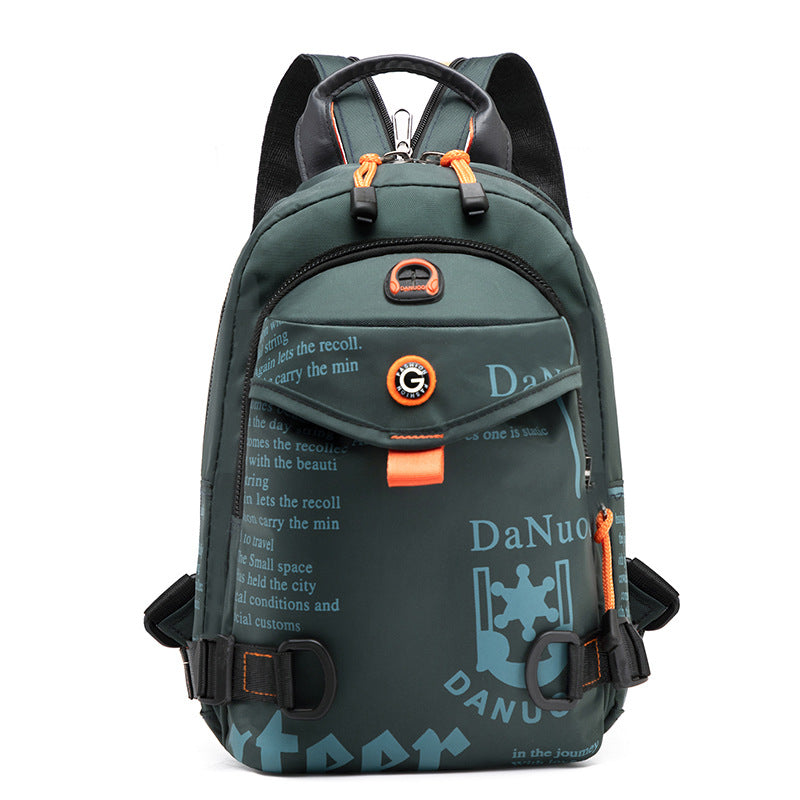 Lightweight Waterproof Nylon Backpack with Multiple Compartments