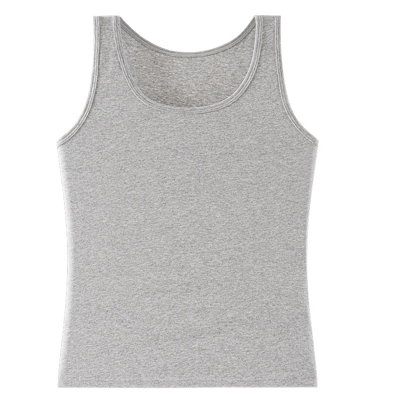 Adjustable Strap Cotton Vest for Women