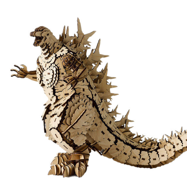 3D Wooden Puzzle Model Kit Godzilla, Howl's Moving Castle & Sky City Mechanical Toys