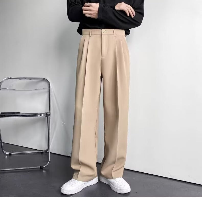 Men's Straight Leg Casual Trousers