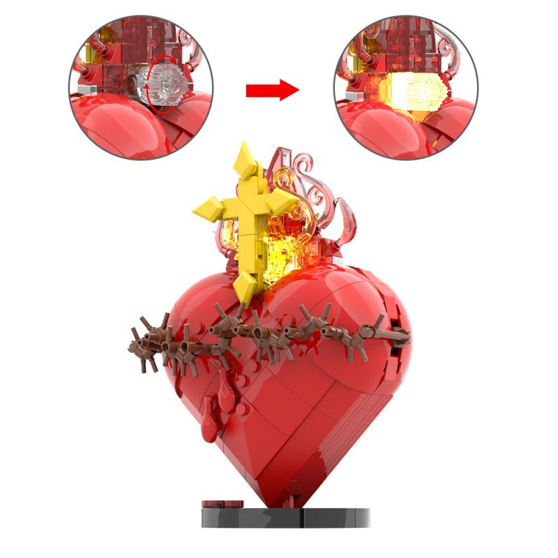 Heart of Thorns Building Block Model with Light