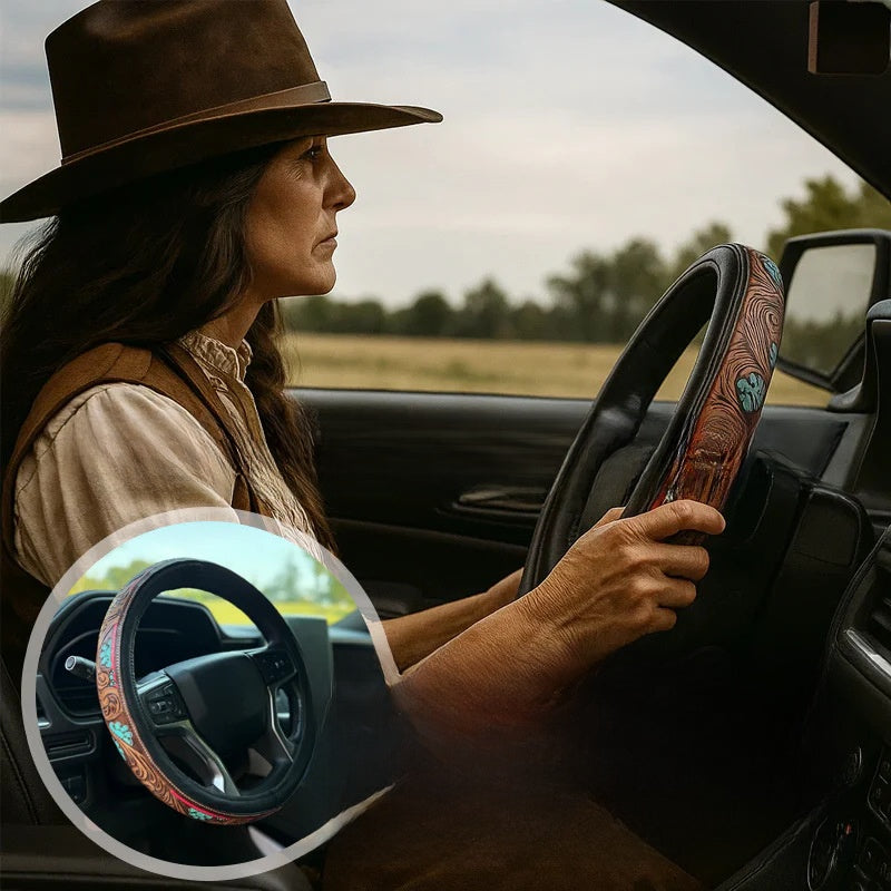 Four-Season Universal Steering Wheel Cover High-End Style Without Inner Ring Anti-Slip Breathable Steering Wheel Cover