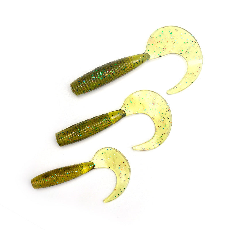 Spiral Tail Soft Fishing Bait