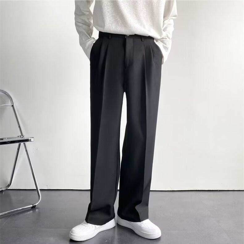 Men's Straight Leg Casual Trousers