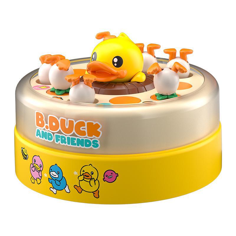 Children's bouncing yellow duck toy