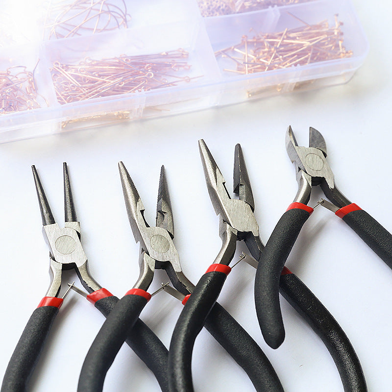 DIY Jewelry Making Pliers Set with Round Nose and Cutting Tools