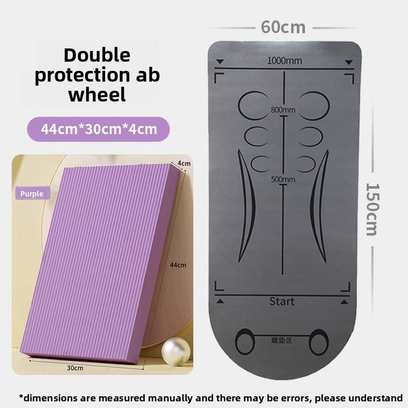 Abdominal Wheel Exercise Mat with Knee Pad