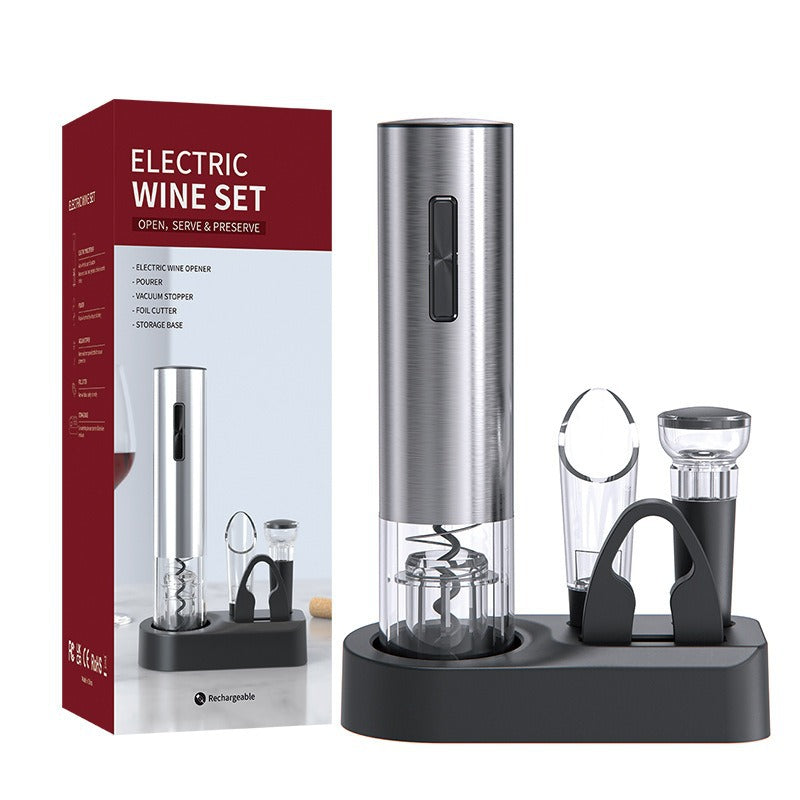 Electric Wine Bottle Opener with Base Stand