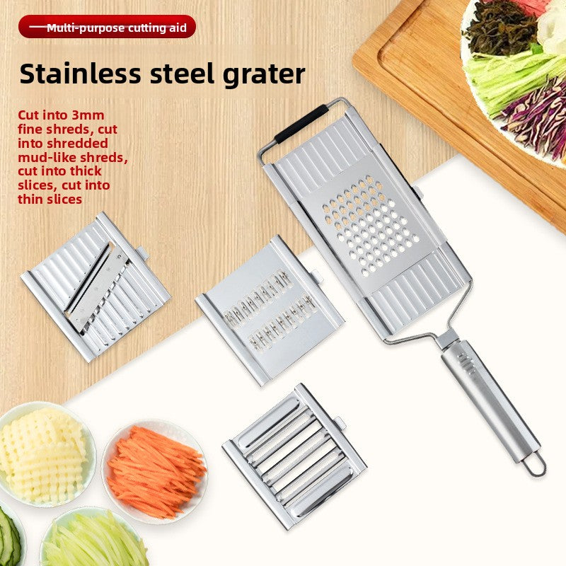 Multifunctional Manual Vegetable Slicer Stainless Steel Kitchen Tool