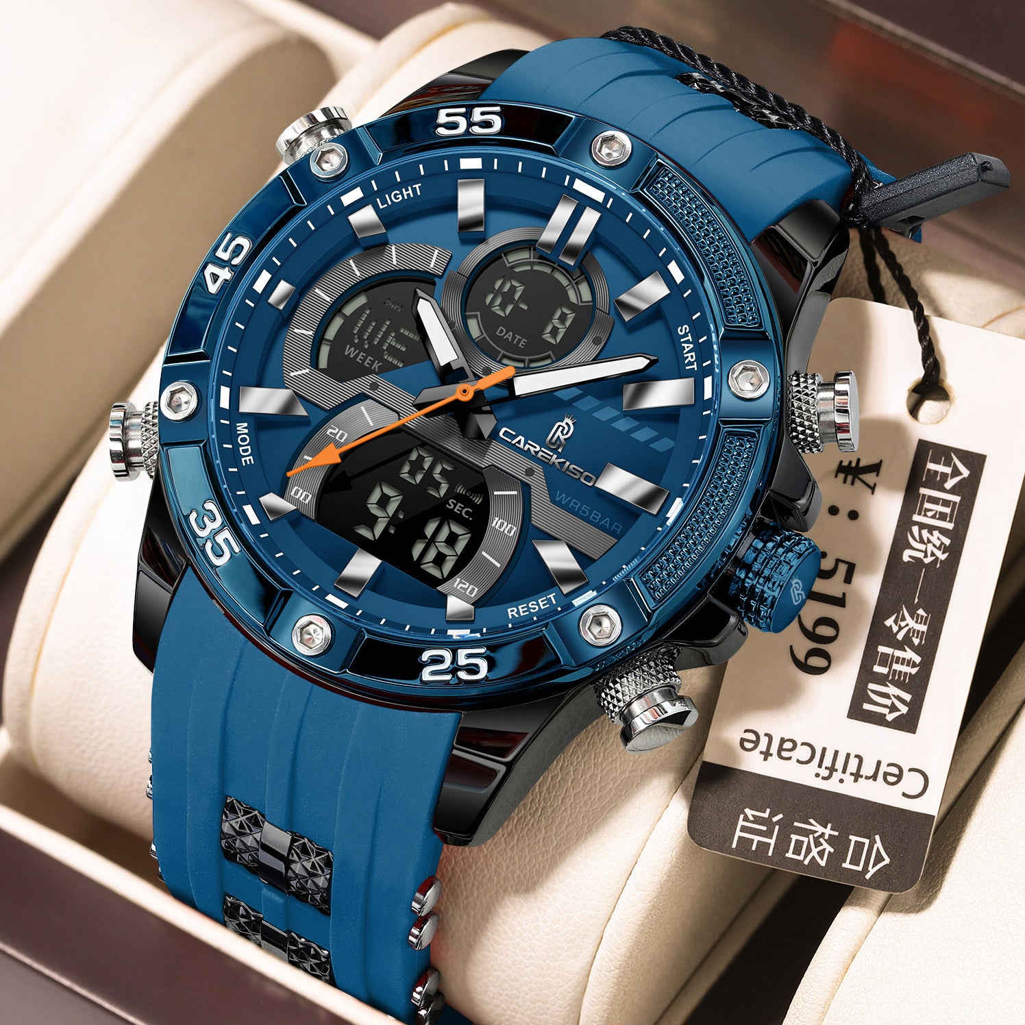 Mens Dual Display Electronic Watch