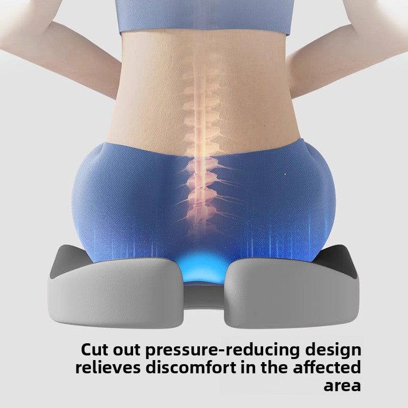 Orthopedic Executive Memory Foam Seat & Lumbar Support System | Advanced Spinal Alignment & Ergonomic Posture Cushion Set