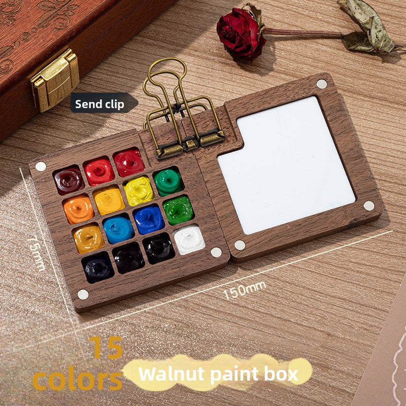 Pigment wooden box