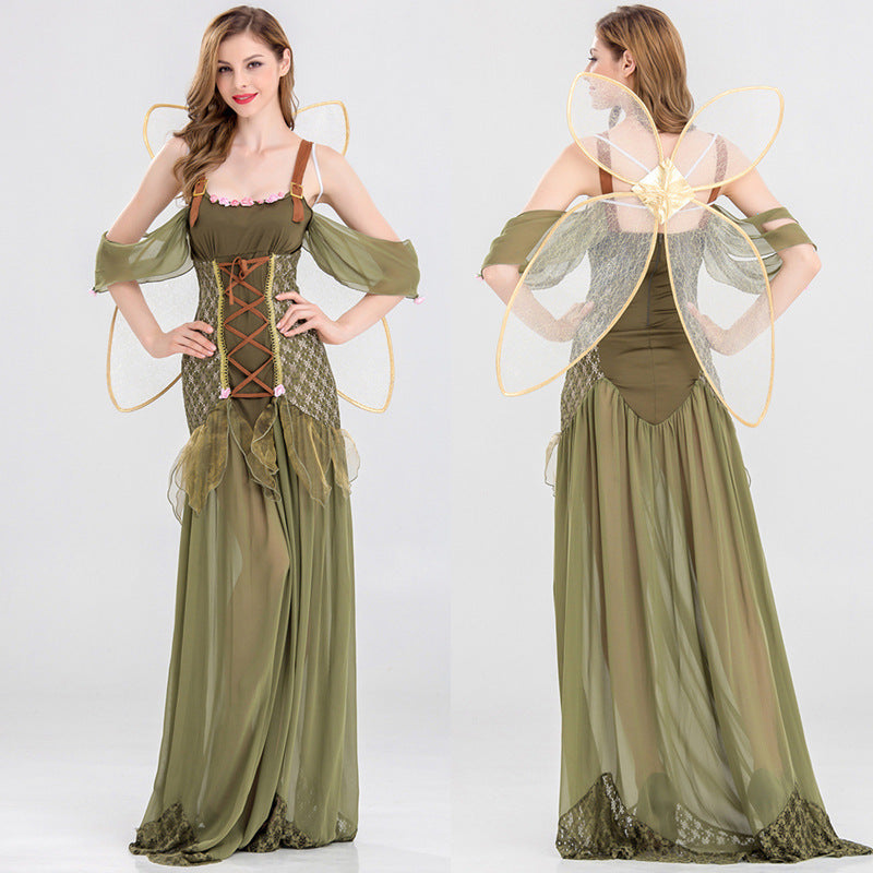 Fantasy Fairy Princess Long Dress Costume