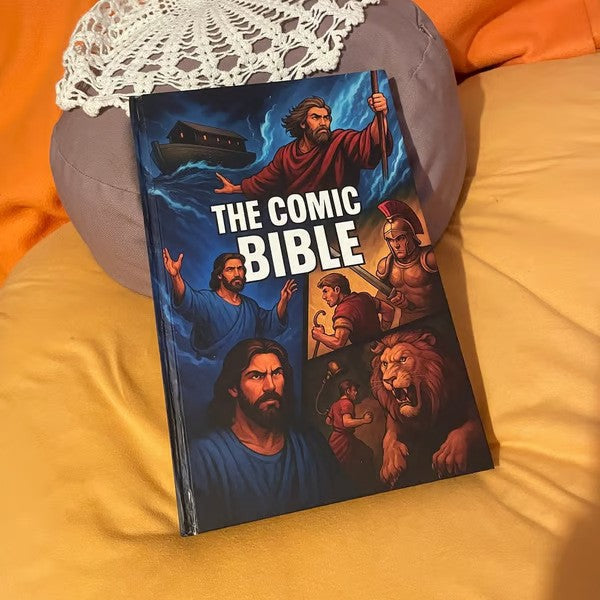 Comic Bible Action Illustration Book
