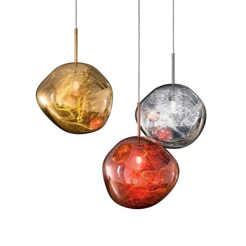 Glass chandelier