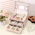Three-Layer Leather Jewelry Box