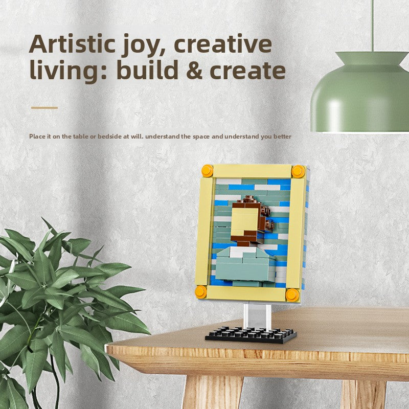 Van Gogh Sunflower MOC Building Blocks Art Set