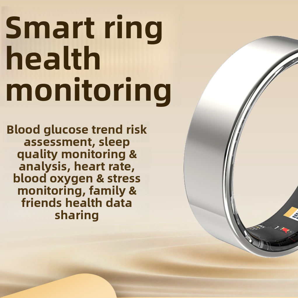 Premium Smart Health Monitoring Ring | 24/7 Blood Glucose, Heart Rate & Sleep Tracker