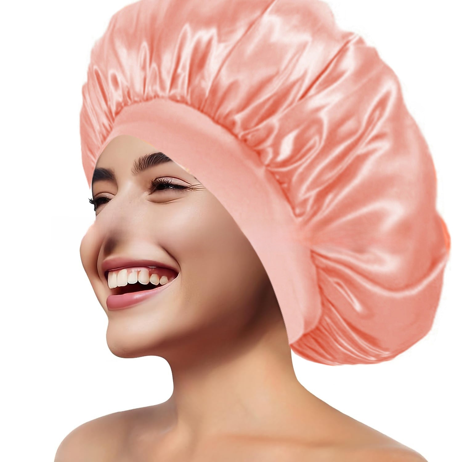 Wide Brim Stretchy Hair Care Cap