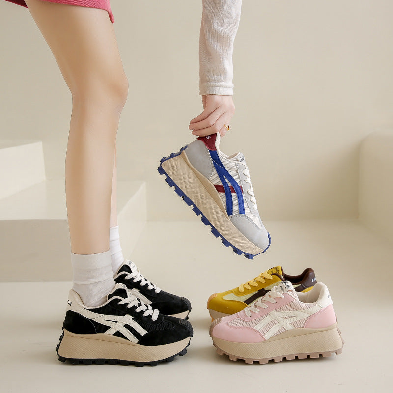 Women's casual platform chunky sneakers