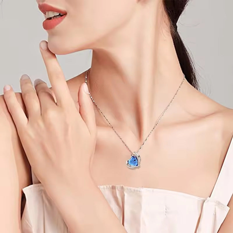 Heart Shaped Ash Memorial Necklace
