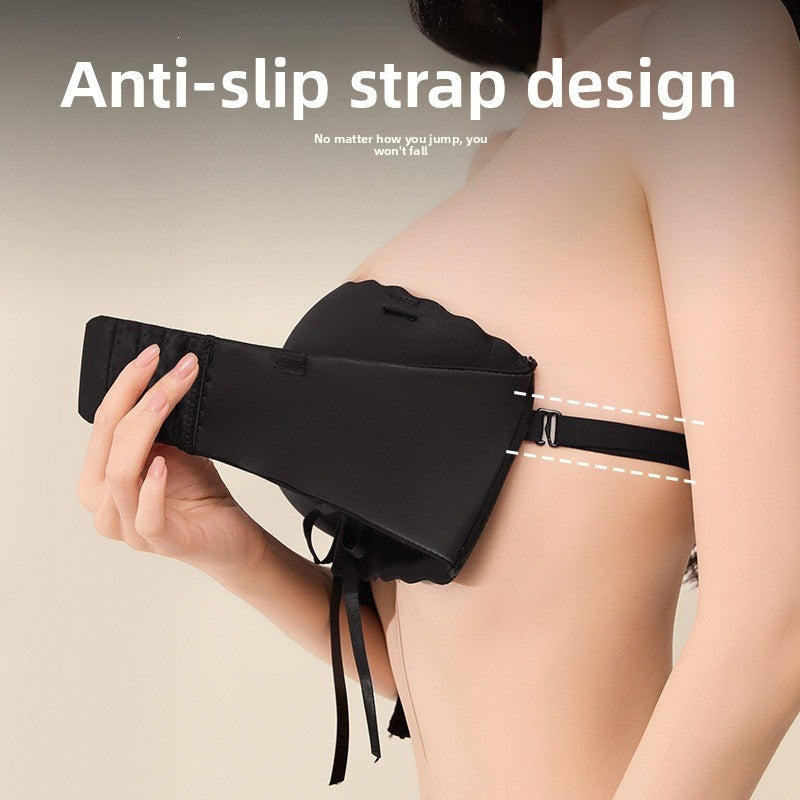 Luxury Contour Pull-String Lifting Bra – 3/4 Cup Satin & Cotton Ergonomic Shaping Intimate with Detachable Straps