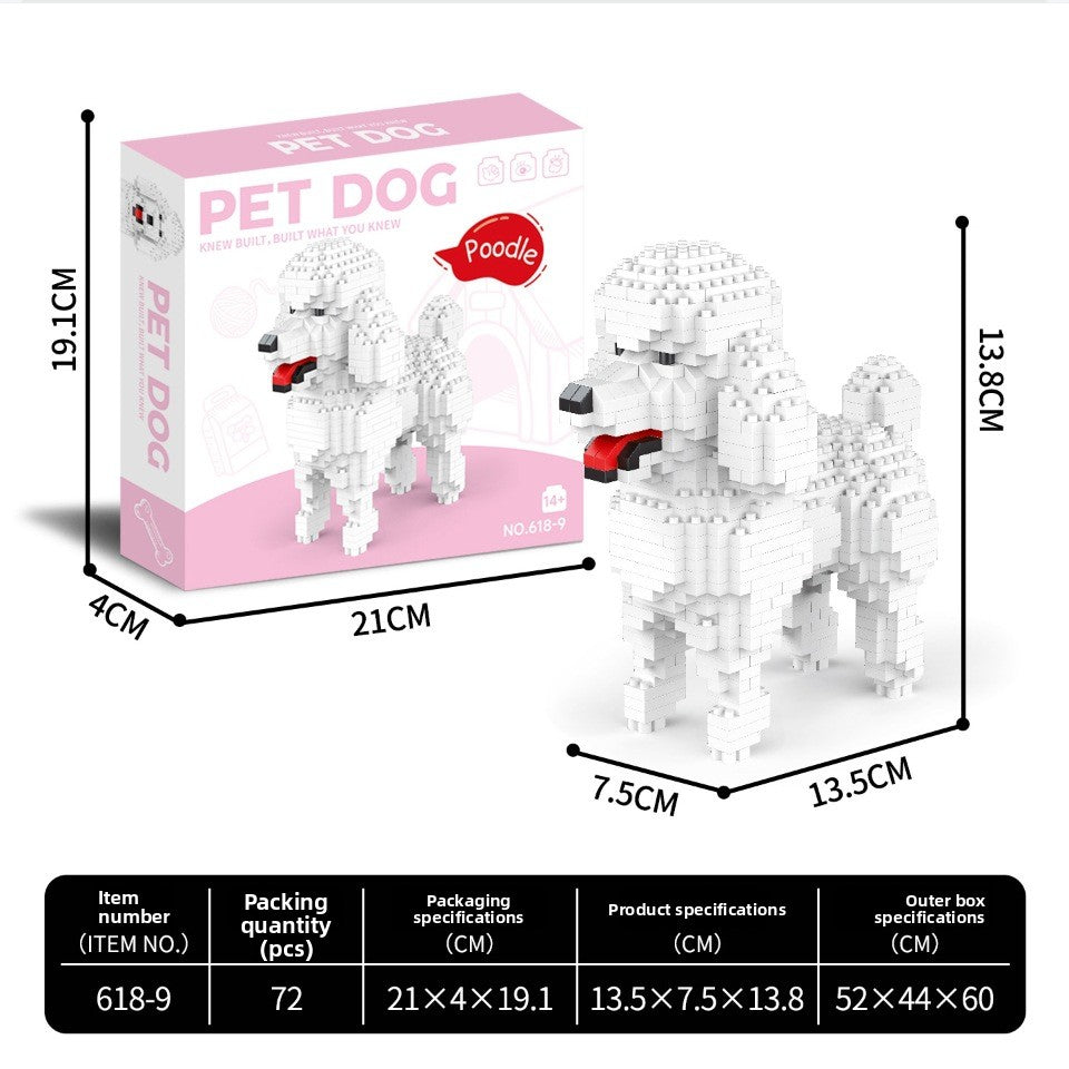 Micro-particle building block toys