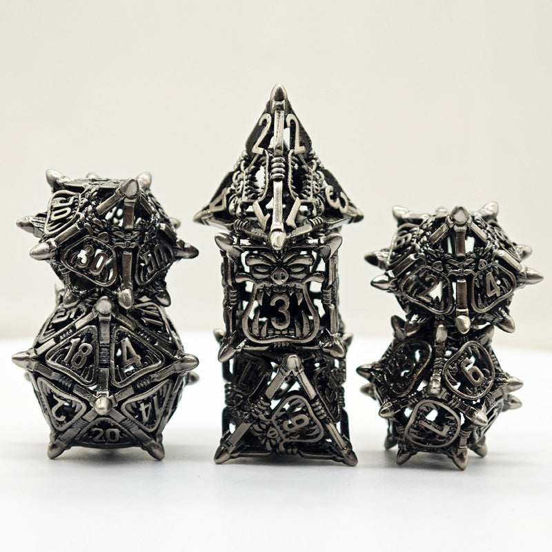 Hollow Metal 20-Sided Dice for Tabletop Games