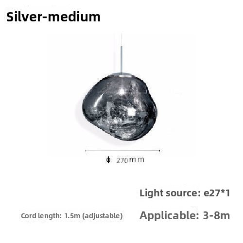 Glass chandelier