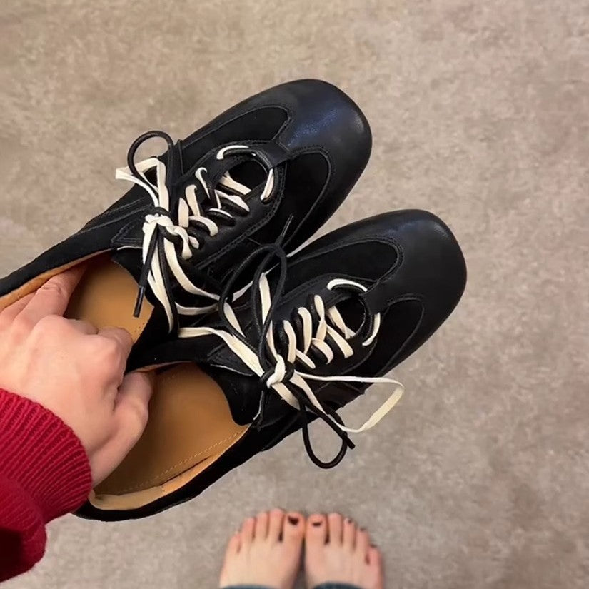 Retro Lace-Up Casual Sneakers