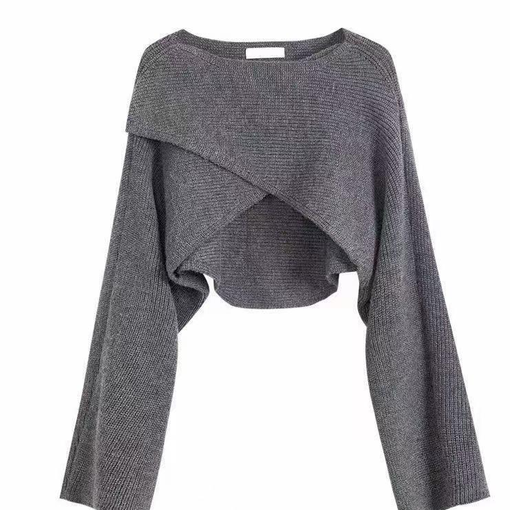 Womens Irregular Knit Sweater