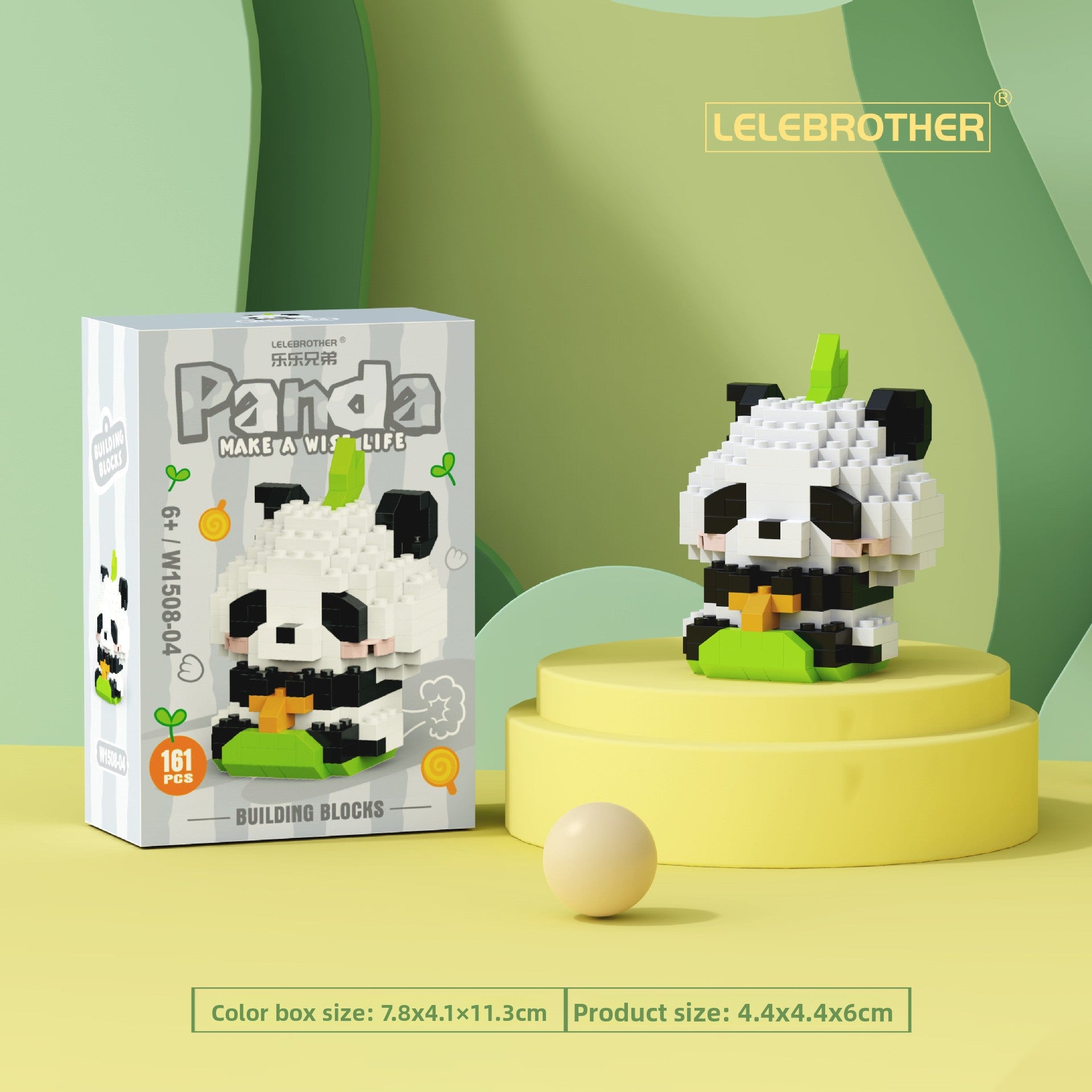 Creative Panda Building Blocks Educational Desktop Toy