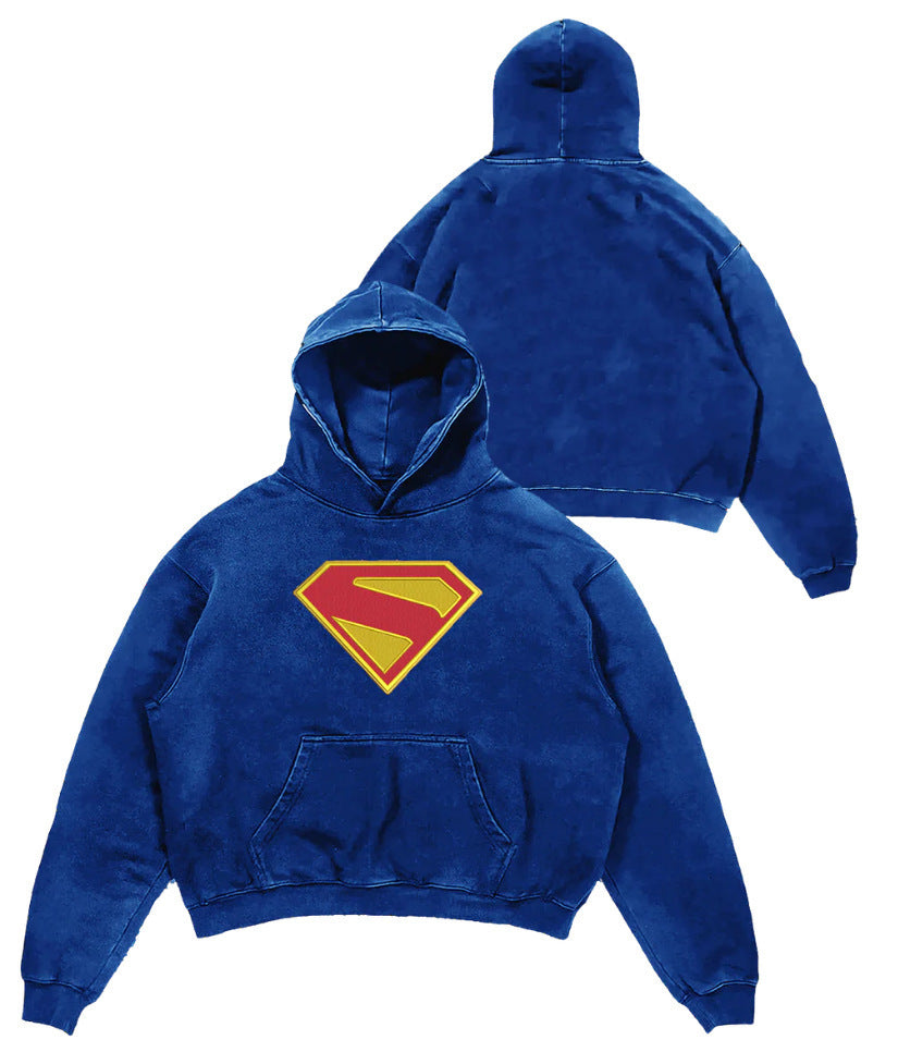 Hero Verse Men's Digital Print Hoodie | Relaxed Fit Streetwear Pullover