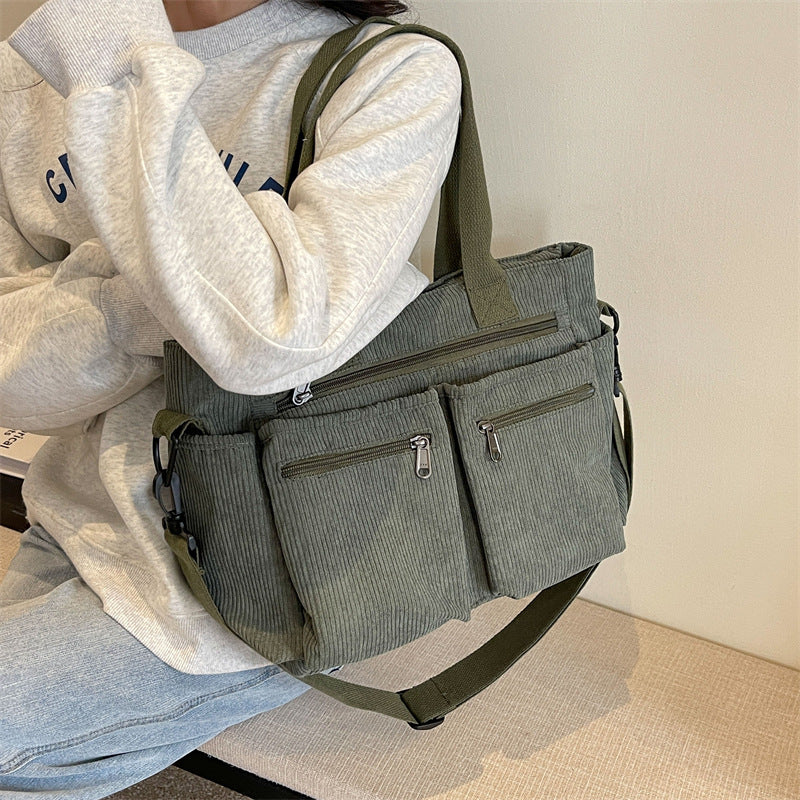 girl corduroy handbag